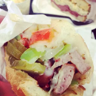 Grilled Sausage Sandwich