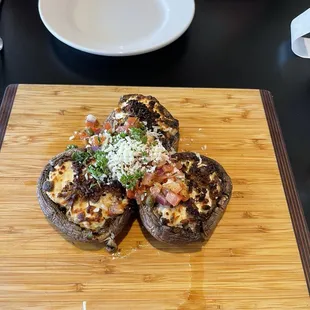 Stuffed mushrooms - please order them
