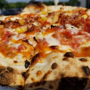 Angry Hawaiian pizza. Delicious!