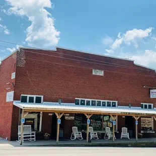 the outside of the building