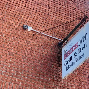 a sign on the side of a building