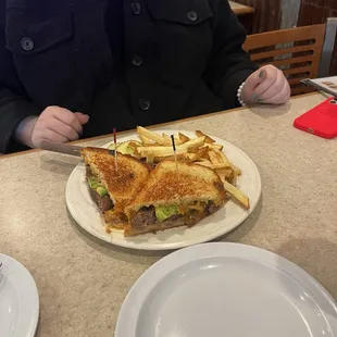 Grilled sourdough burger