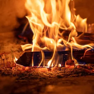 The fire