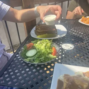 Reuben and ranch salad