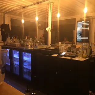a bar with a lot of counter space