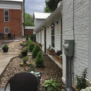 outside