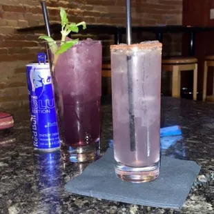 (left to right) blue bull and nowhere man