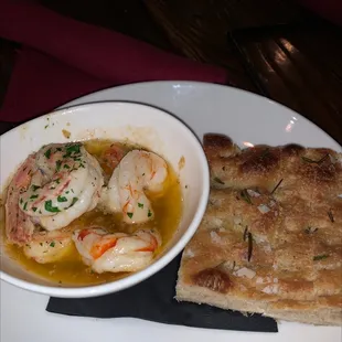 Garlic shrimp appetizer