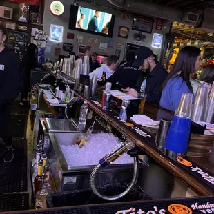 a bar filled with people