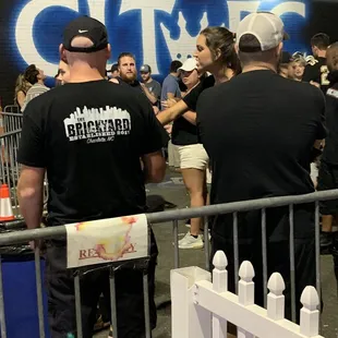 Buddy told he he makes 60k a year and i get hit by a bottle and get kicked out? Makes sense brickyard? Figure these dudes.