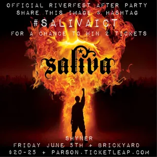 Saliva Live tonight!