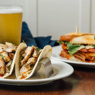 Fish Tacos and Fried Green Tomato BLT