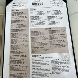 Menu as of 8/11/23