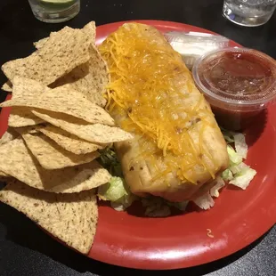 Jumbo chicken chimichanga