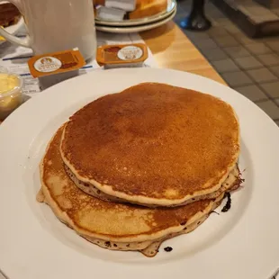a stack of pancakes on a plate