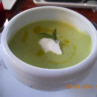 Chilled avocado soup $6