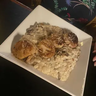 Scallops &amp; risotto- yum!
