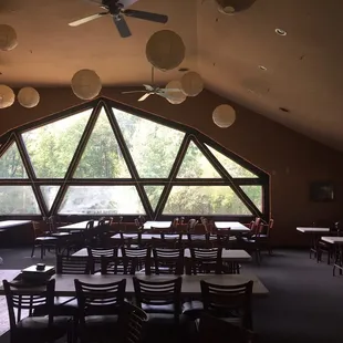 Backroom area (the window reflects the old bridge)