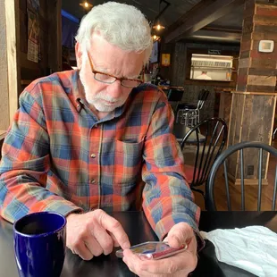 Waiting for breakfast.