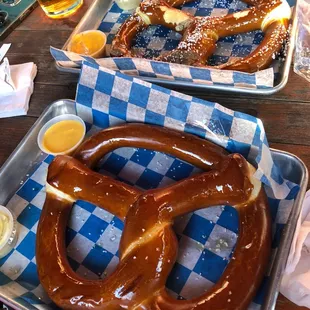 Giant pretzels