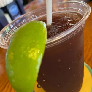 Frozen rum &amp; coke