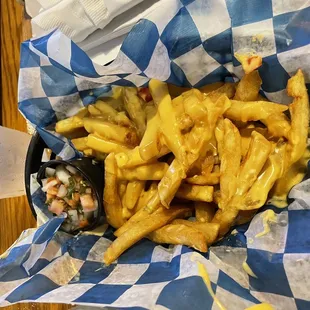 Cheese fries (ordered no bacon)