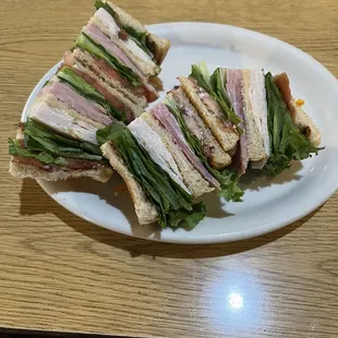 Triple stack turkey and bacon on sourdough