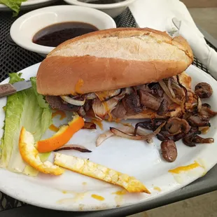 Closed loaded French dip