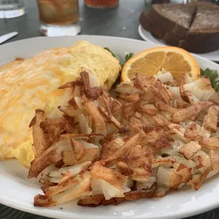 Bacon &amp; cheese omelette