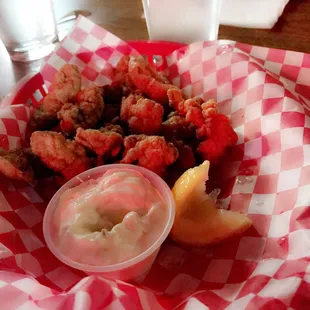 Clam strips.