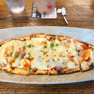 Bbq chicken flatbread so good!