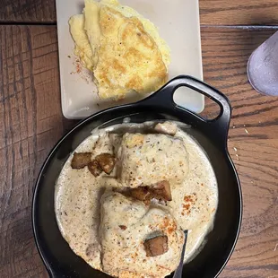 The biscuits and gravy