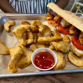 Grilled Buffalo Shrimp Po Boy