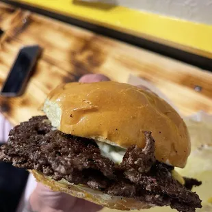 Double Smash Chili Crisp Burger