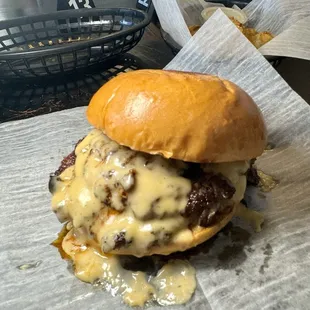 Chili crisp double burger