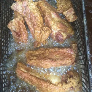 fried chicken in a basket