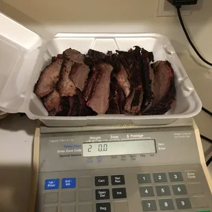 the brisket house on a scale