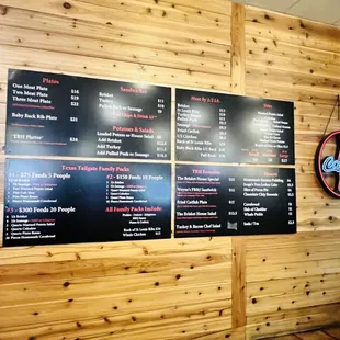 Giant Wall Menu