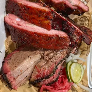 Smoked ribs &amp; brisket