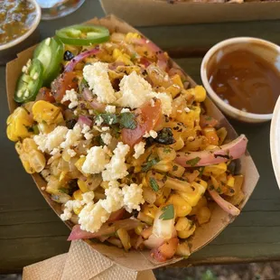 Beautiful as it is tasty corn salad :)