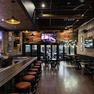the bar
