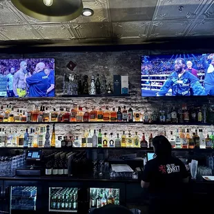 the bar