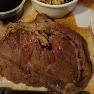 Prime rib over cooked tasted old and chewy from a microwave.