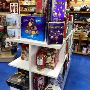 a display of chocolates