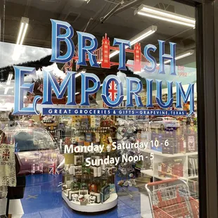 the window of a store