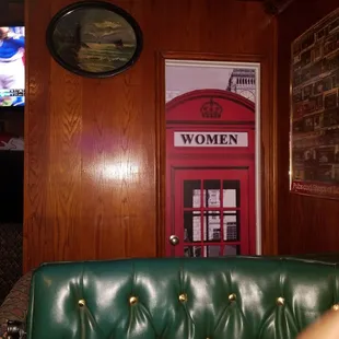 Women's room or a phone box?