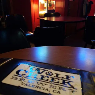 They have popcorn which goes great with their local Wolf Creek Hefeweizen.