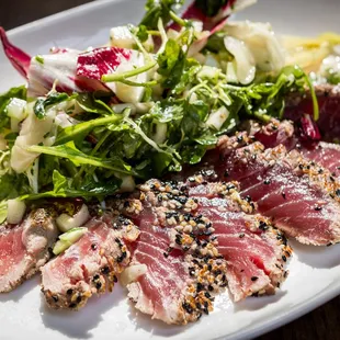 Tataki Salad: Seared Sesame Crusted Ahi