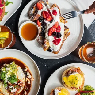 Brunch, Huevos Rancheros, French Toast, Eggs Benedict