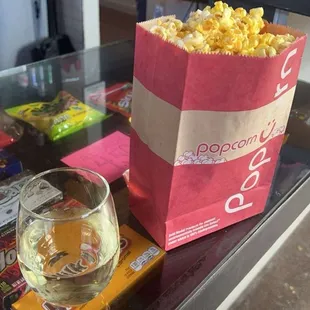 Nothing like some wine and popcorn at 1045am